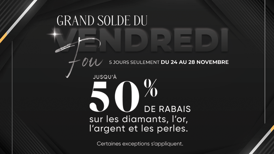 Le grand solde du vendredi fou est arrivé! icon