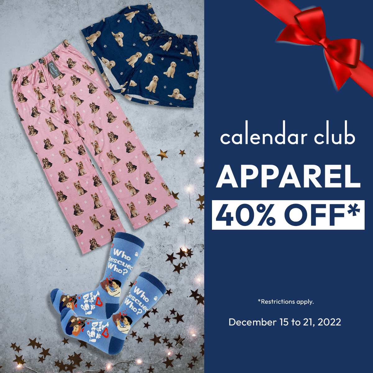 Calendar Club – Apparel 40% off icon