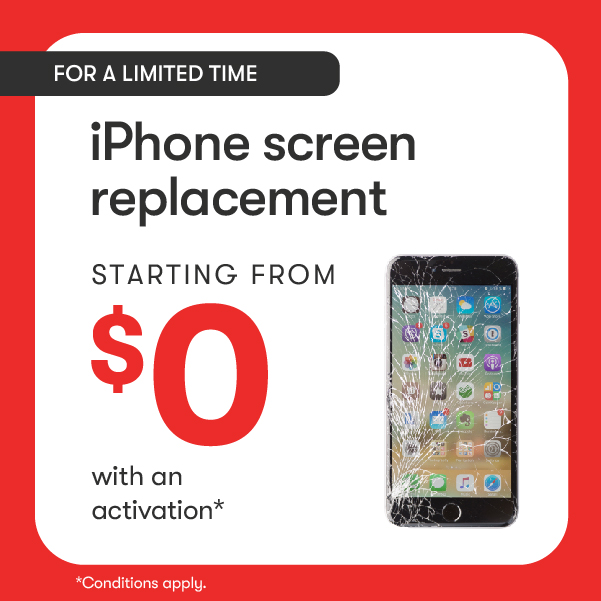 Apple Screen replacement starting from $0. icon