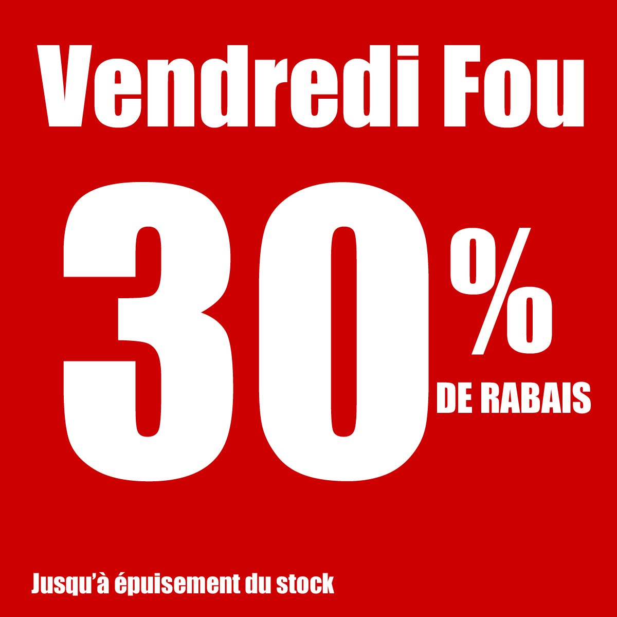 Vente Vendredi Fou Continu icon