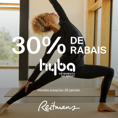 Profitez-en ! Jusqu’à 30 % de rabais sur les vêtements de sport HYBA ! icon