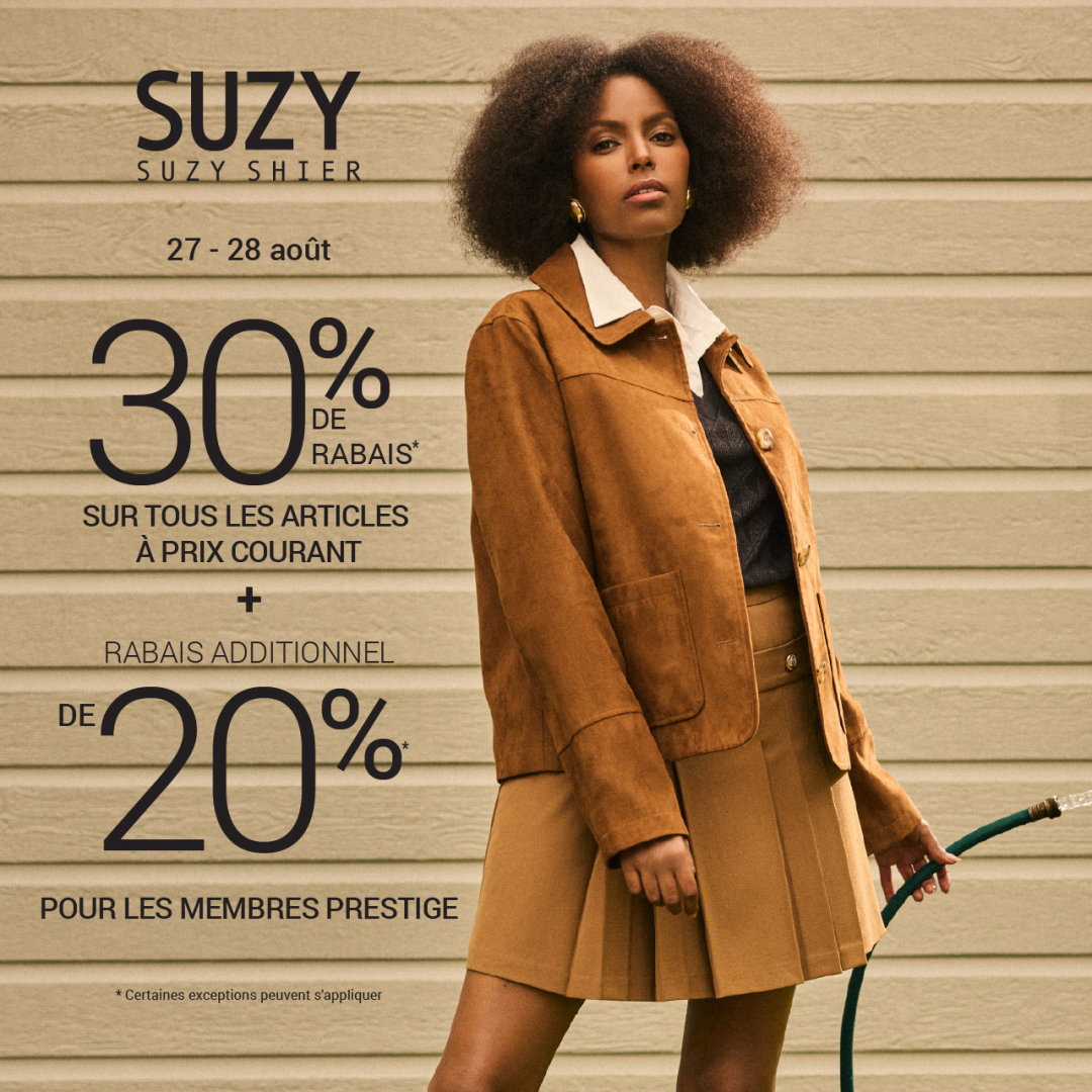 30 % DE RABAIS DANS TOUTE LA BOUTIQUE icon