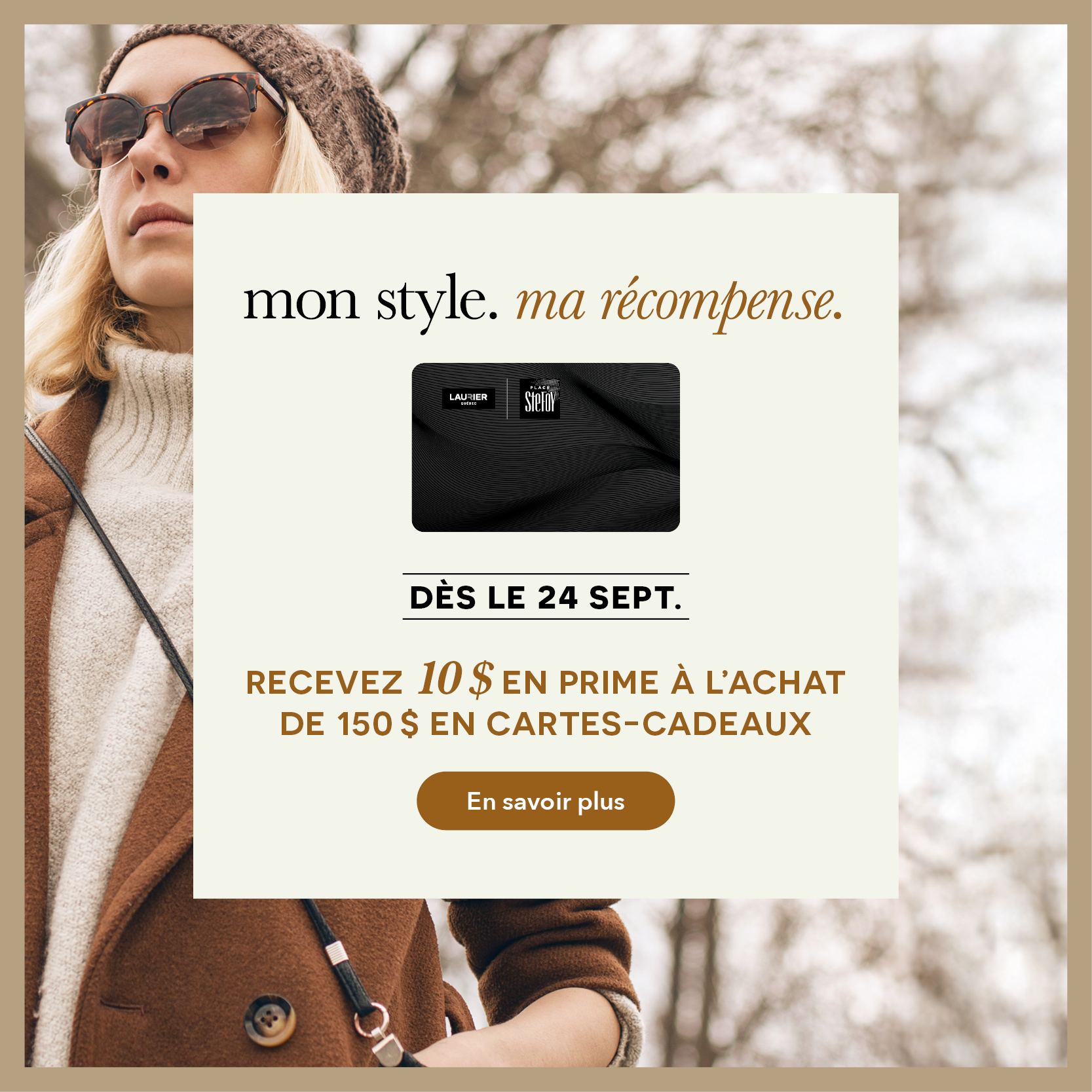 Recevez 10 $ en prime à l'achat de 150 $ en cartes-cadeaux. Dès le 24 sept.